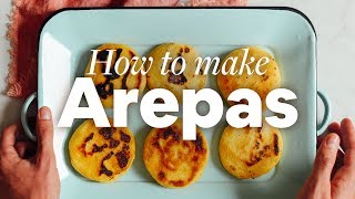 How to Make Arepas 3 Ingredients  Minimalist Baker Recipes [upl. by Wolfort802]