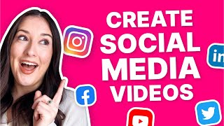 Create Social Media Videos  FAST EASY amp FREE [upl. by Nnewg723]