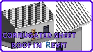 Revit corrugated sheet roof [upl. by Amoakuh625]