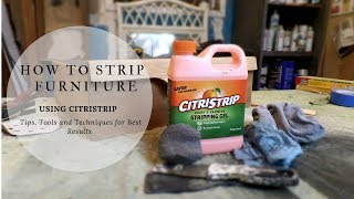 How To Strip Furniture Using CitriStrip [upl. by Alisander]