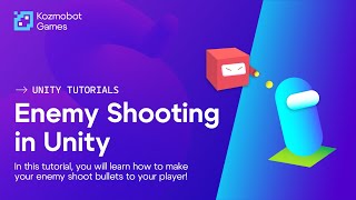 3D Platformer in Unity  Enemy Shooting Tutorial [upl. by Vitale]