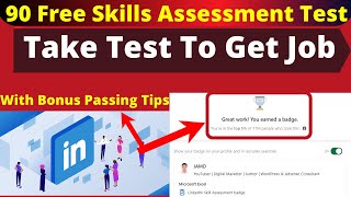 How To Take Linkedin Skill Assessment Test  Linkedin Skill Assessment Test To Get Job Best Way [upl. by Zischke]