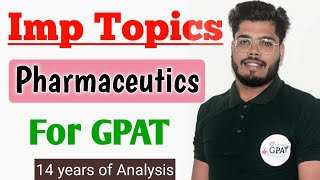 Pharmaceutics IMP Topics for GPAT exam  GPAT 2024 important Chapter Pharmacolo [upl. by Ellenhoj]