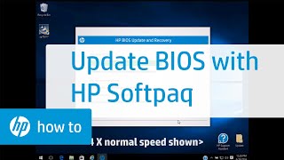 Updating System BIOS Using HP Softpaq  HP Computers  HP Support [upl. by Elagibba]