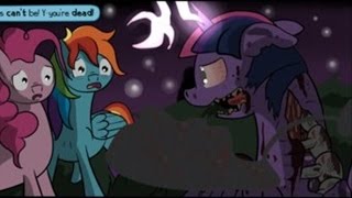 MLP Halloween Comic Dub Twilight Fright DARK [upl. by Maryjo]