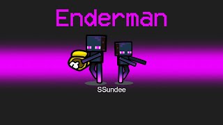 Super ENDERMAN Imposter Role in Among us [upl. by Emmey]