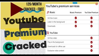 Youtube Premium Cracked Watch Video in Background Play video as an MP3 and more [upl. by Hali]