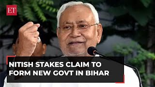 Bihar political crisis Nitish Kumar returns to NDA stakes claim to form govt with BJP support [upl. by Blatman]