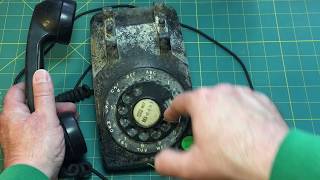 Western Electric Model 500 Desk Phone Restoration Part 1 [upl. by Abisia906]