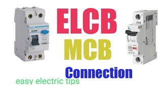 ELCB and MCB Connection [upl. by Robert]