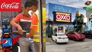 EMPLEADOS DE COCA COLA TOMANDO PEPSI  ¿Oxxo de Halo  Noticias Marcas 77 [upl. by Okoyk]