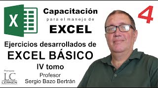 12 EJERCICIOS de EXCEL BÁSICO para PRÁCTICA  Parte 4 [upl. by Laurence4]