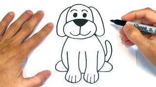 Cómo dibujar un Perro Paso a Paso  Dibujos de animales [upl. by Ainafets]