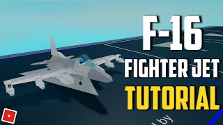 Plane Crazy  F16 FIGHTER JET TUTORIAL Roblox [upl. by Lenaj]