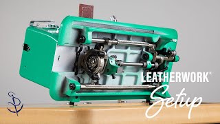 Assembly of Leatherwork® Sewing Machine [upl. by Aynwad]