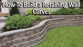 How to Build Retaining Wall with Curves [upl. by Adnolrehs]