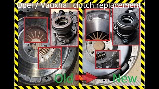 OpelVauxhall Astra H Z18XER kuplung csere  Replacement for Opel  Vauxhall Astra Z18XER clutch [upl. by Laefar929]