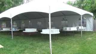 Teton Tent RentalWedding for 95 PeopleBackyard [upl. by Oruhtra354]