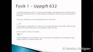 Fysik 1  Uppgift 632wmv [upl. by Devonne253]