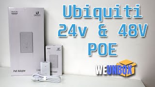 Unboxing Ubiquiti 24v amp 48v POE AdaptersInjectors [upl. by Eittam810]