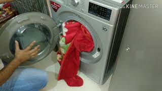 Double bed heavy Blankets Dedicate wash process in LG front load automatic washing machine 7 kg [upl. by Jary]