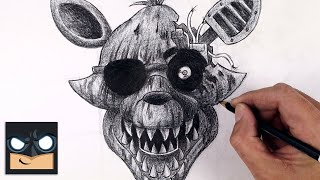 How to draw Ignited Freddy FNAF [upl. by Dressel337]