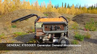 GENERAC XT8500EFI Generator Maintenance [upl. by Rahas]