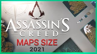 Assassins Creed  Maps SIZE Comparison AC1 to ACValhalla [upl. by Ebaj]