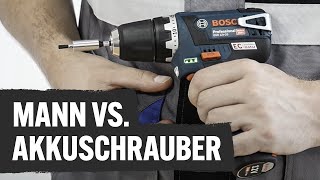 Wie viele Schrauben schafft der kleine AkkuBohrschrauber GSR 12V20 von Bosch  Contorion [upl. by Hengel]