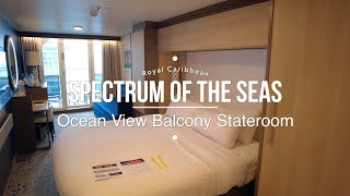 Spectrum of the Seas  Ocean View Balcony Room Tour  Traveller Passport [upl. by Anairt662]