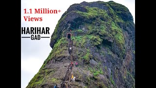 Harihar Fort  A walk through the 80 degree rock cut stairs  MaharashtraIncredible India [upl. by Naji]