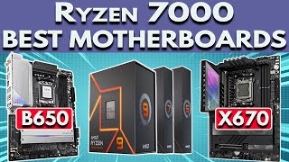 Best Motherboard for Ryzen 7000  AM5 Motherboard B650 amp X670 For Ryzen 7600X 7700X 7900X 7950X [upl. by York]