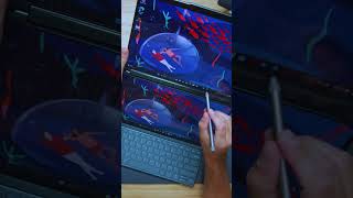 Using the Pen on the Lenovo Yoga Book 9i Vs Yoga 9i Gen 8 [upl. by Enelyaj]