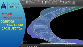 Autocad Civil 3D Membuat Corridor Sample Line amp Cross Section [upl. by Peltz]