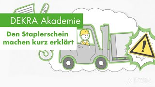 Staplerschein machen und Prüfung bestehen mit der DEKRA Akademie [upl. by Abigale]