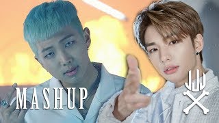 STRAY KIDS x BTS  CHRONOSAURUS  FIRE MASHUP [upl. by Adyaj]