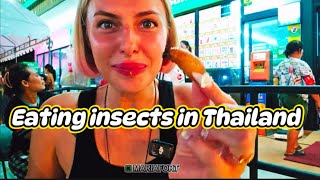 Eating insects in Thailand [upl. by Sullecram]