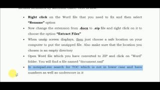 How to Repair Word Document XML Line 2 Column [upl. by Pacien795]