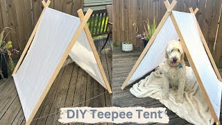 DIY Teepee Tent  How to make Teepee Tent  Easy DIY  Teepee Tent Tutorial [upl. by Krahling]