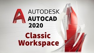 Create Classic Workspace in AutoCAD 2020 [upl. by Aihn]