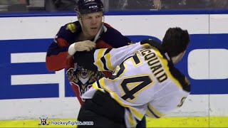 Adam McQuaid vs Shawn Thornton Mar 7 2016 [upl. by Dewitt]