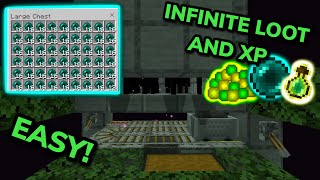 EASY 121 ENDERMAN XP FARM TUTORIAL in Minecraft Bedrock MCPEXboxPS4Nintendo SwitchPC [upl. by Epilihp]