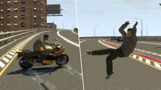 GTA IV  Brutal Motorcycle Crashes Compilation Vol 1 Euphoria Physics [upl. by Ymmak]