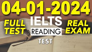 IELTS READING PRACTICE TEST 2023 WITH ANSWER  04012024 [upl. by Coke670]