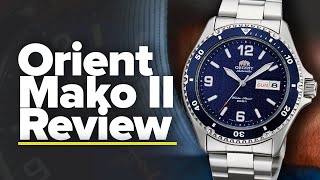 Orient Mako II Review  The Best Affordable Mechanical Diver [upl. by Ahsena828]