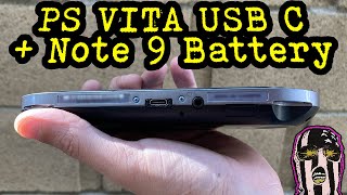 Ps Vita 1000 USB C and Note 9 Battery Mod [upl. by Eniarda]