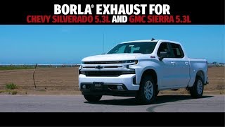 Borla Exhaust for 20192024 Chevrolet Silverado  GMC Sierra 1500 53L Exhaust System Sounds [upl. by Recneps]