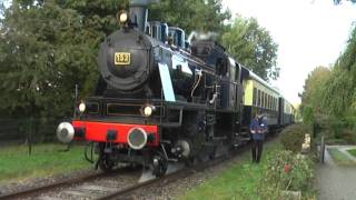 Stoomlocomotief Elna van de MBS Museum stoomtrein achtervolging [upl. by Sonny]