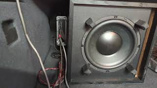 Klipsch Cinema 600 wireless subwoofer converted to car sub [upl. by Aicillyhp]