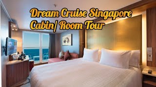 Genting Dream Cruise Singapore Balcony Cabinstate room Tour [upl. by Notsek561]